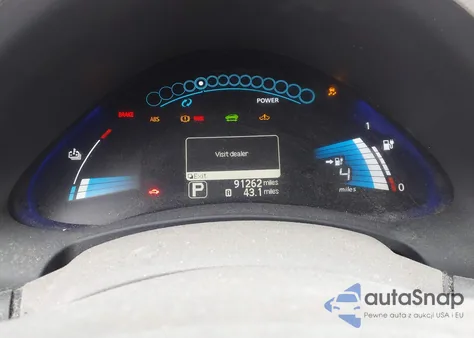 2012 Nissan Leaf Sl from USA, damaged, VIN JN1AZ0CP7CT017712